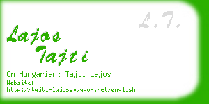 lajos tajti business card